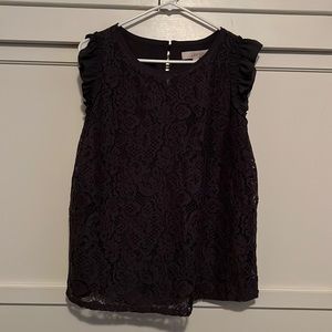 Blue Loft Lace Blouse